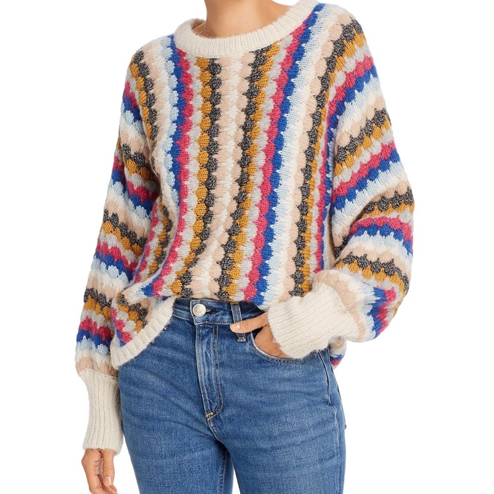 Eleven Six Kara Scalloped Knit Sweater
